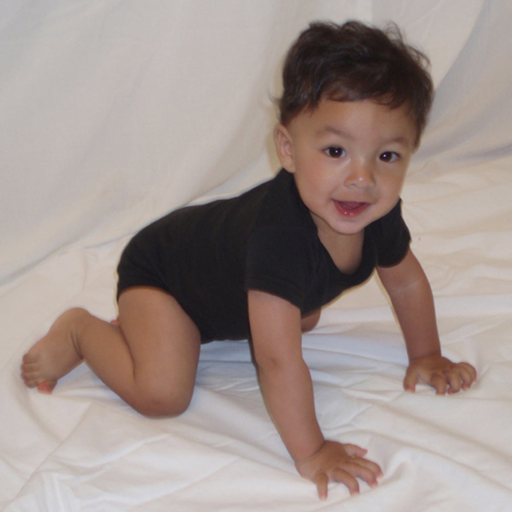 Black Onezie With White Stitch (pack Of 3)