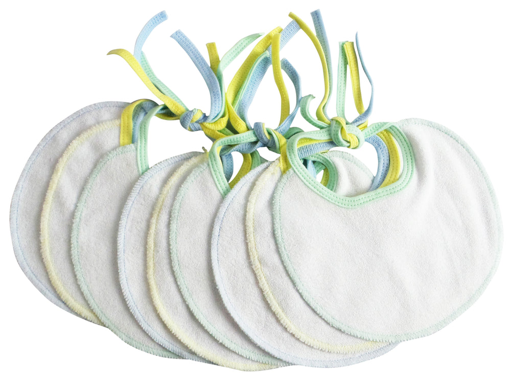 Infant Three Piece Bib Set (pack Of 9)