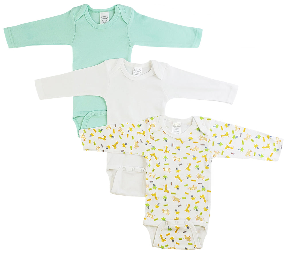 Boys Longsleeve Printed Onesie Variety Pack