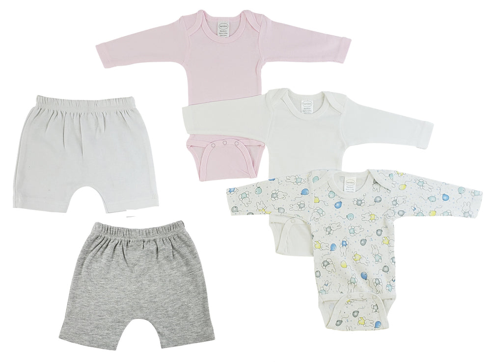 Infant Girls Long Sleeve Onezies And Pants