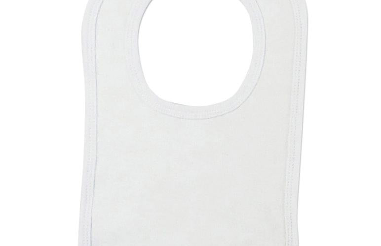 White Interlock Bib